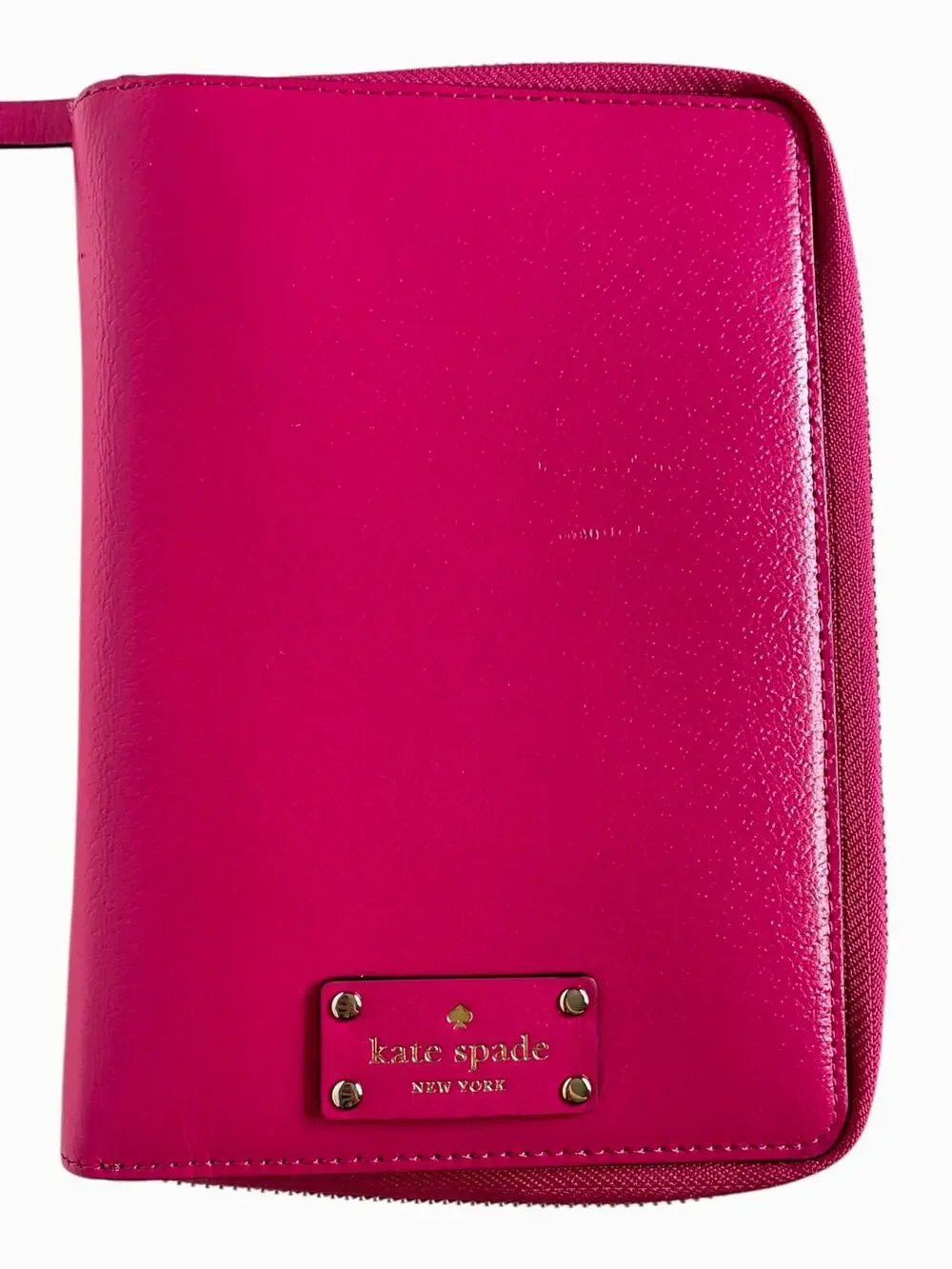Kate Spade Wellesley Planner Organizer Pink Zip Around 6 Ring Binder Agenda